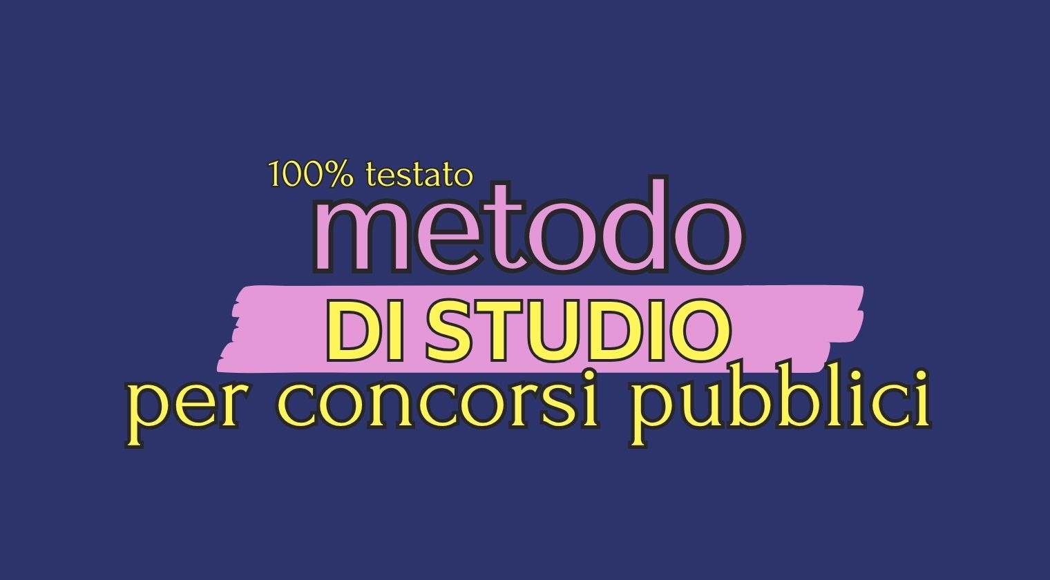 Metodo di studio per concorsi pubblici